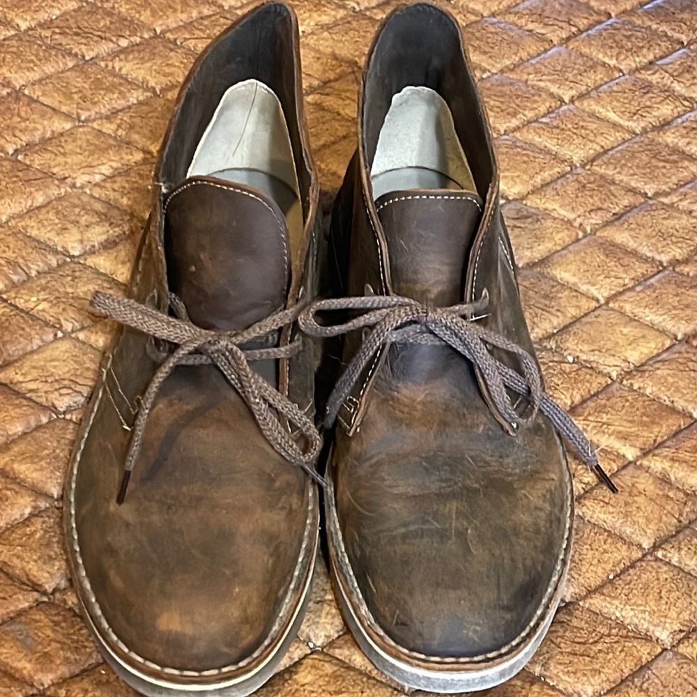 Clarks mens leather boots